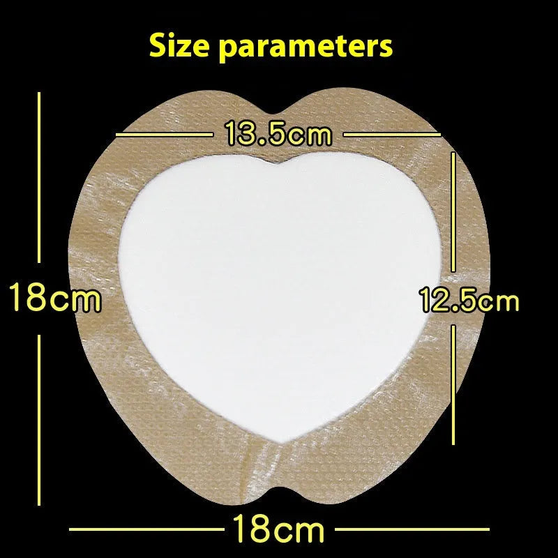 Large skin tone silicone bedsore dressing for pressure sore relief.
