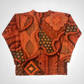 Custom digital printed polyester long-sleeve top with personal picture, sizes S to 5XL