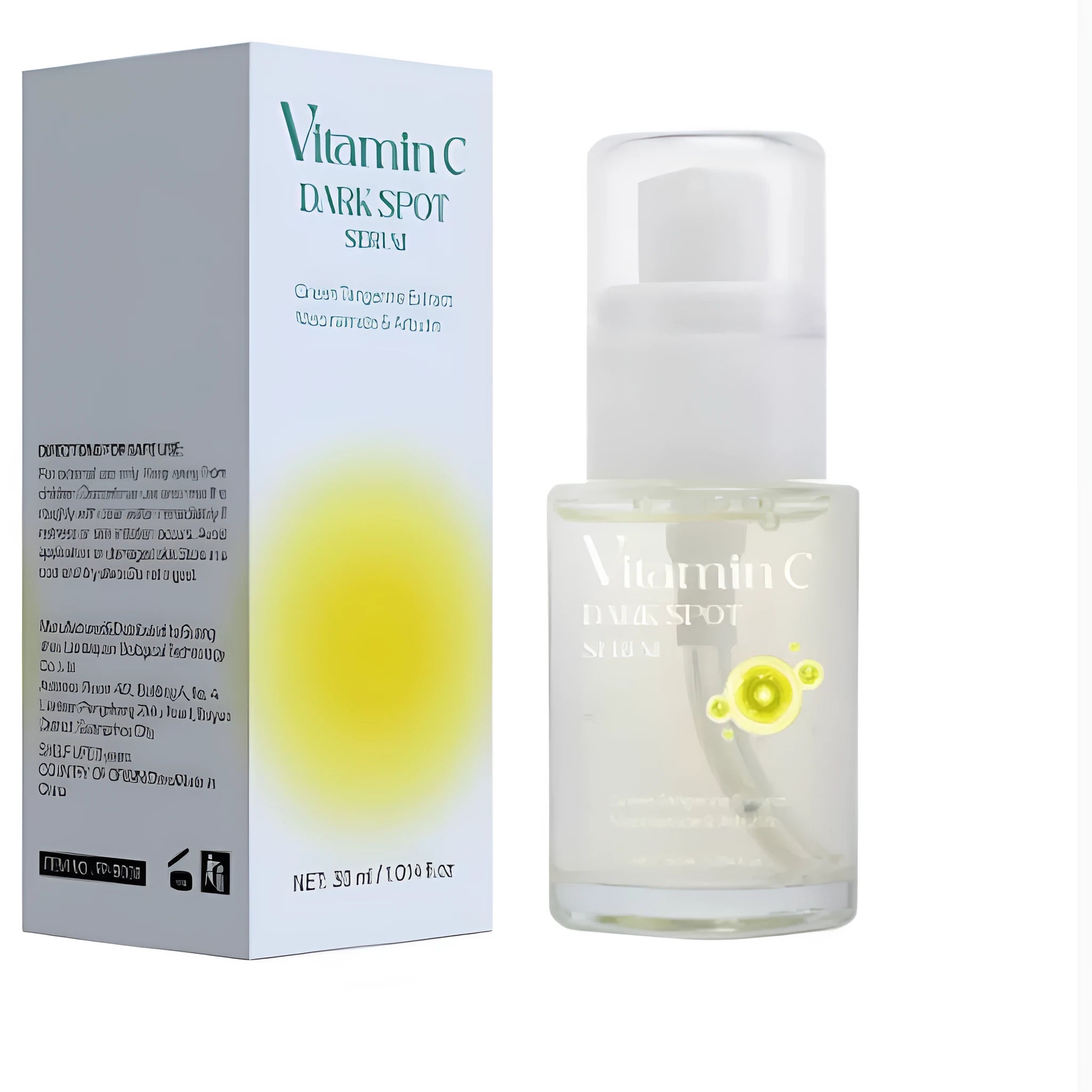 30ml Vitamin C Spot Removal Essence bottle with pump dispenser