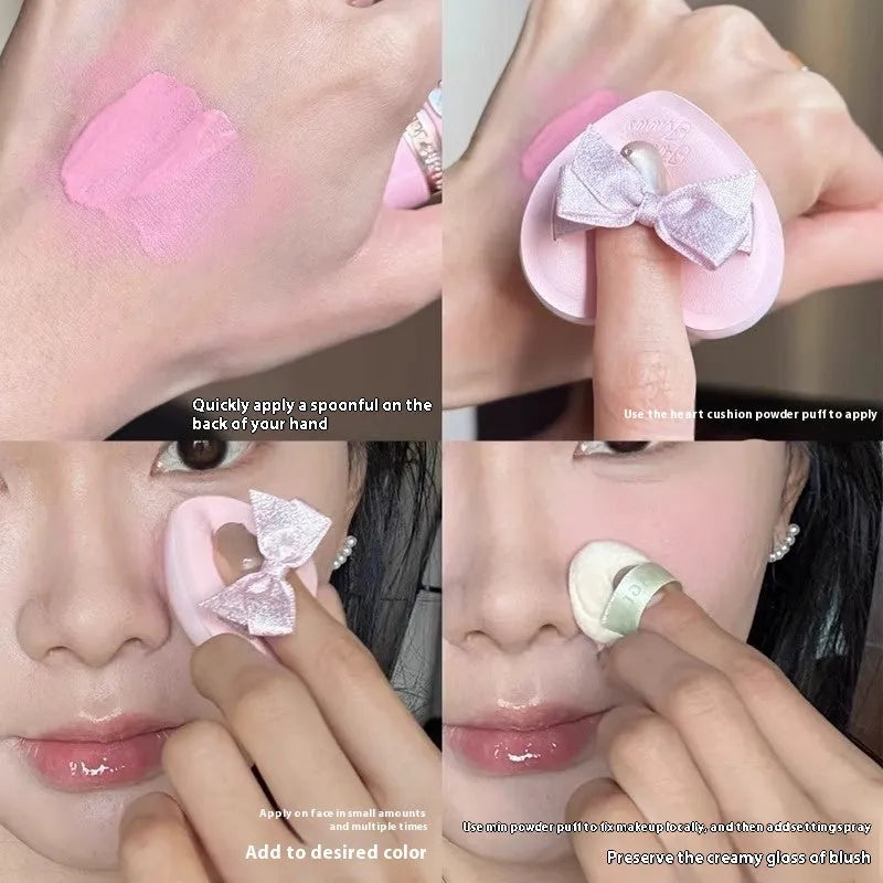 Strawberry Cupid Liquid Blush cosmetic product in six colour shades