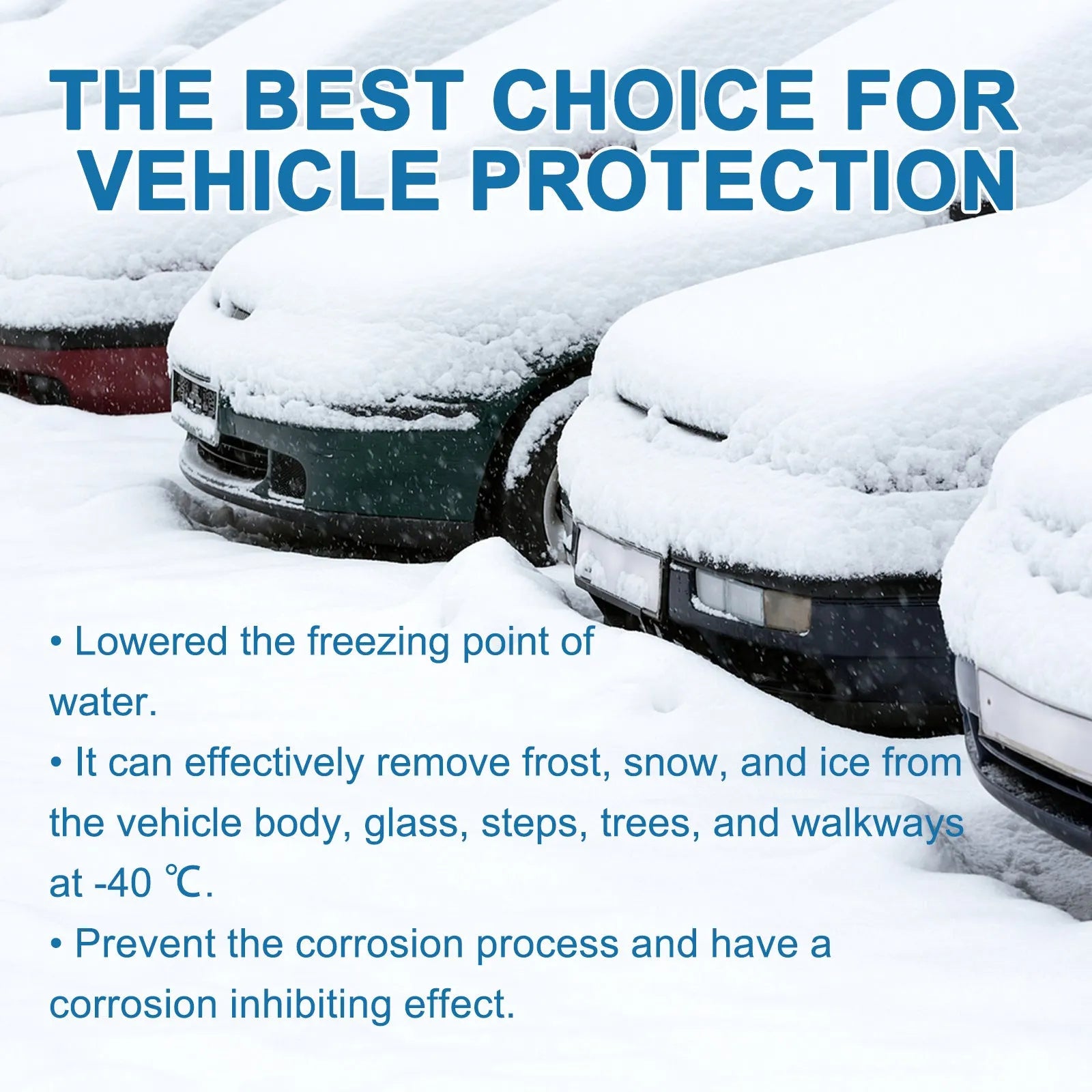 Pack of 20 car glass deicing effervescent tablets for winter windscreen defrosting