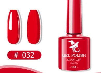 48 colour UV phototherapy plastic gel nail polish set with 7ml bottles in various finishes including glitter and nude shades