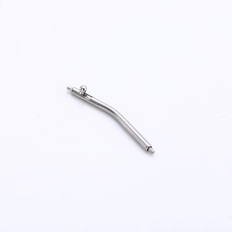 304 stainless steel curved watch spring bars in five sizes from 16mm to 24mm, 100 pieces