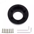 Modified racing game aiming wheel base adaptor cushion block in aluminium black and silver for AF2901 model