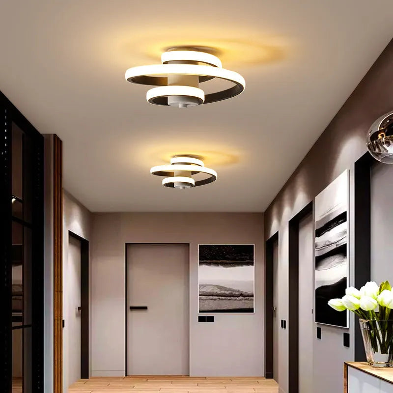 Creative butterfly shape LED corridor ceiling light with silicone shade