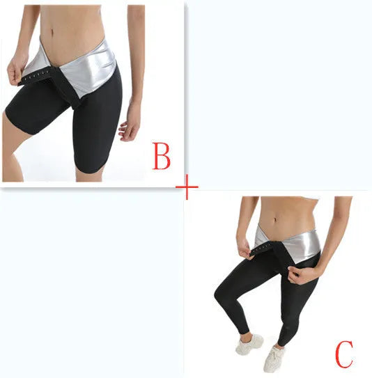 Women's high-waisted belly fitness pants in milk silk and polyester, sizes S to 3XL