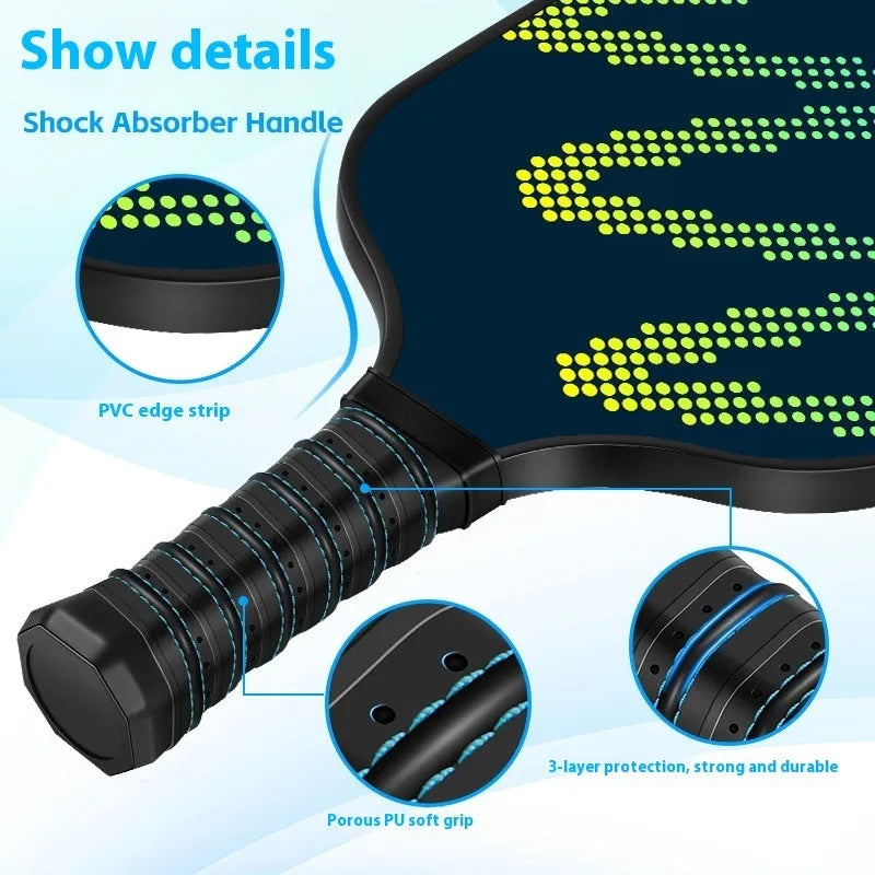 Single high density fibreglass table tennis racket for outdoor sports.