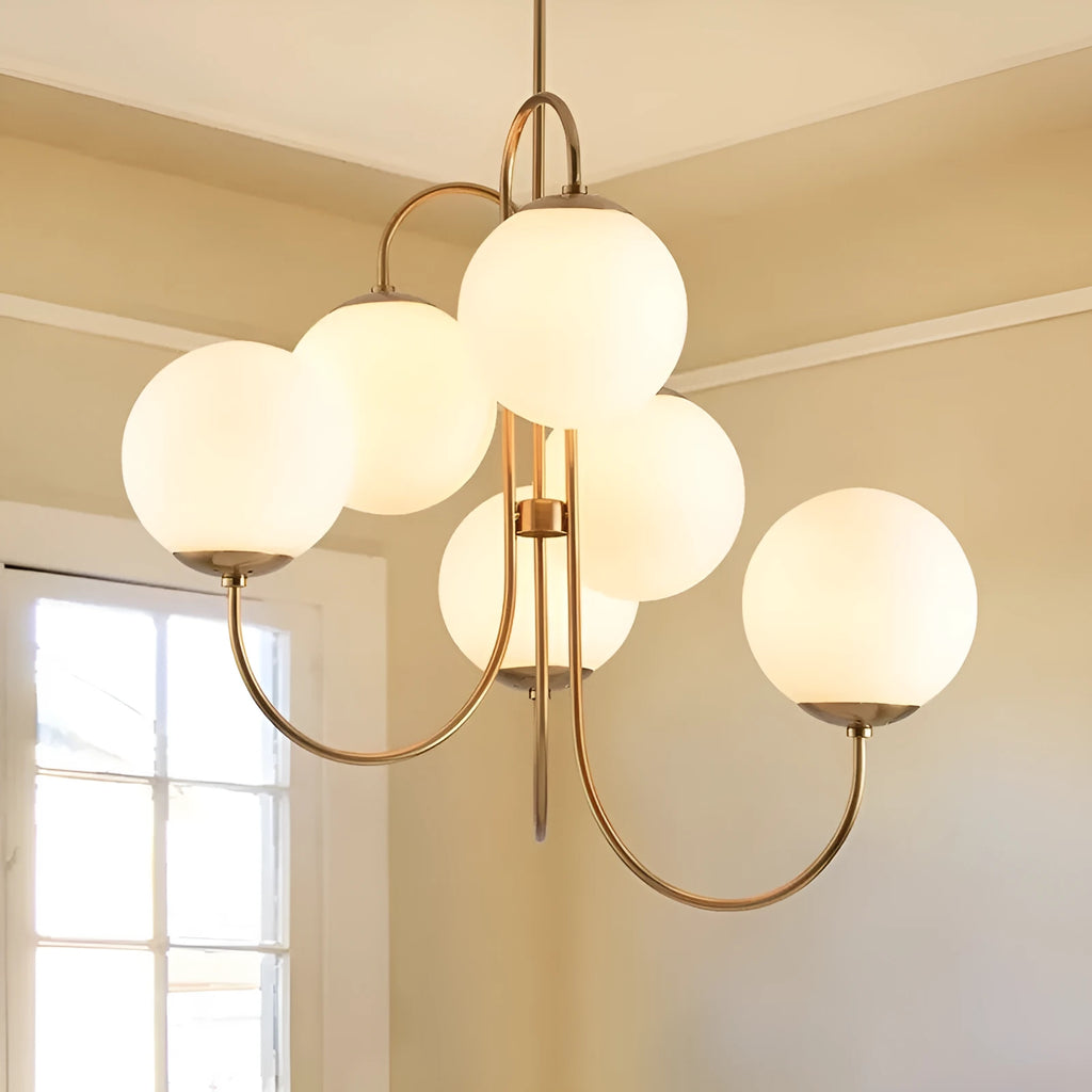 Modern iron droplight with black finish and warm light, size 790x680mm, for living room or restaurant use
