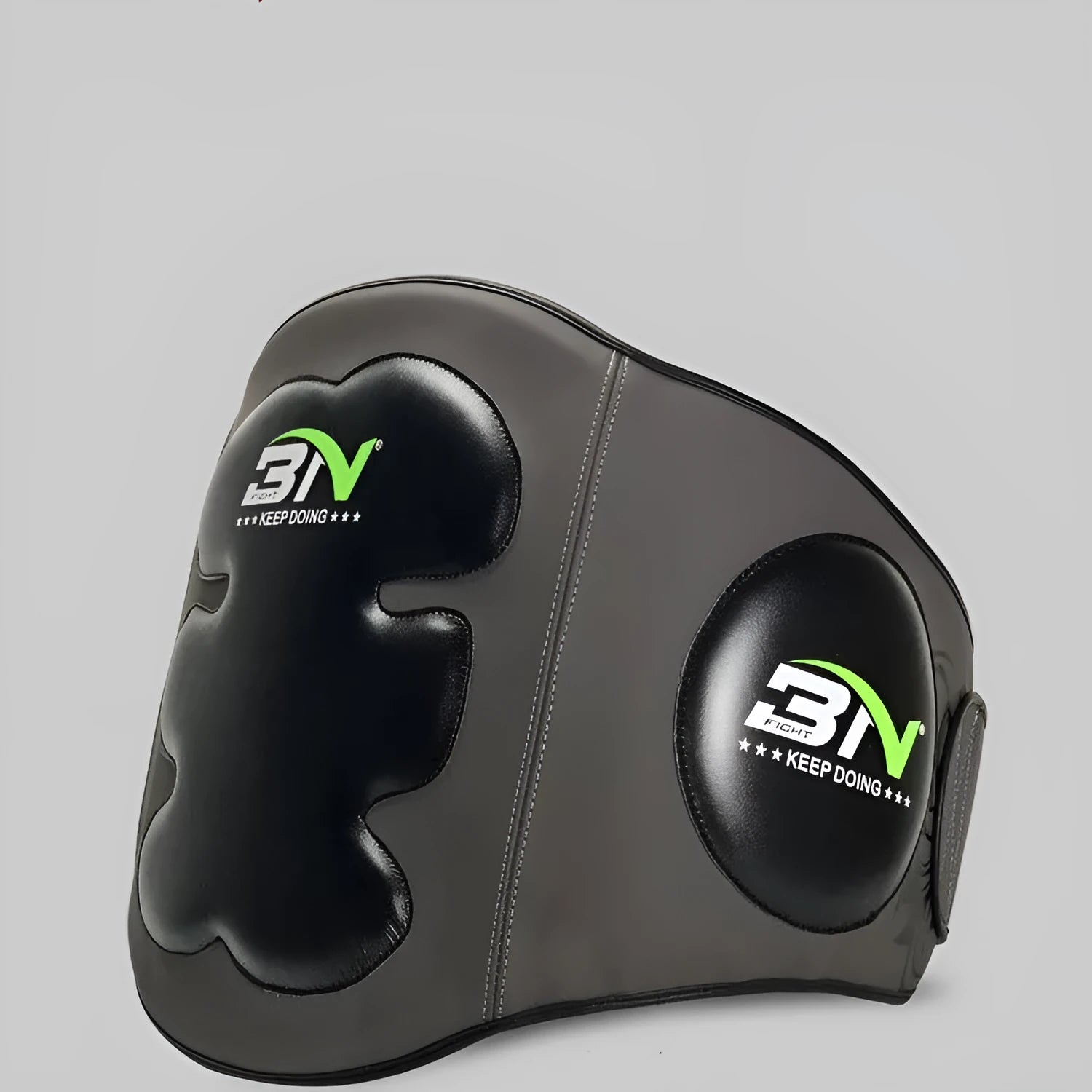 Sanda boxing chest protection target in dark grey or khaki colour for waist protection during martial arts training