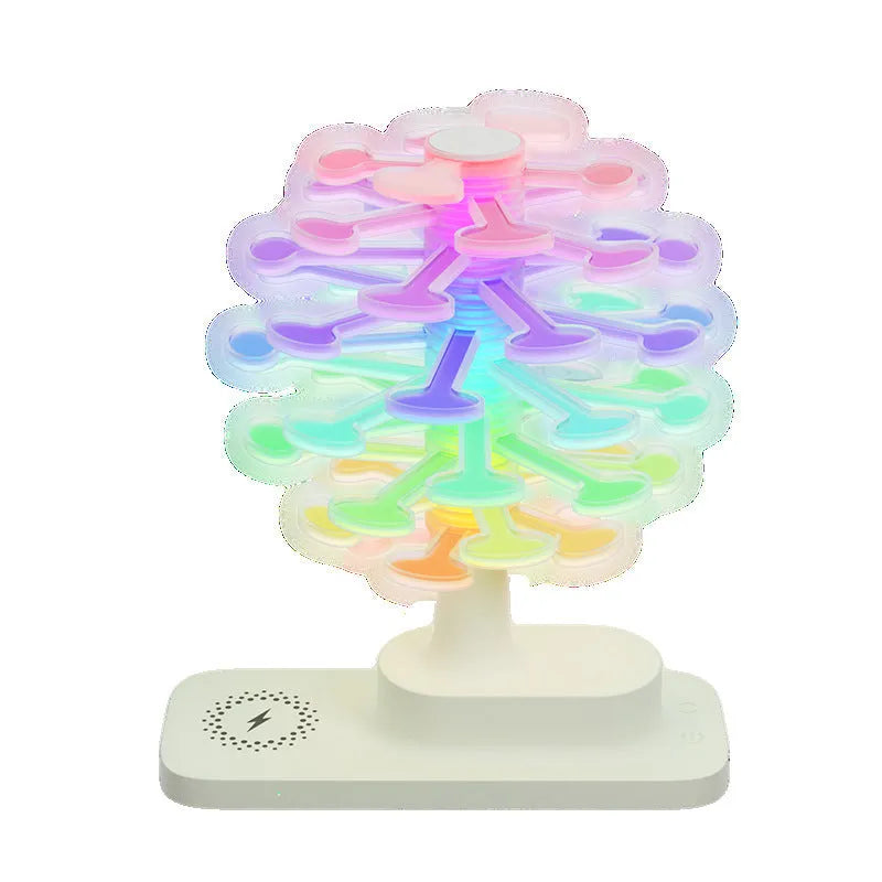 Spiral tree geometric LED table lamp with modern design for home decoration