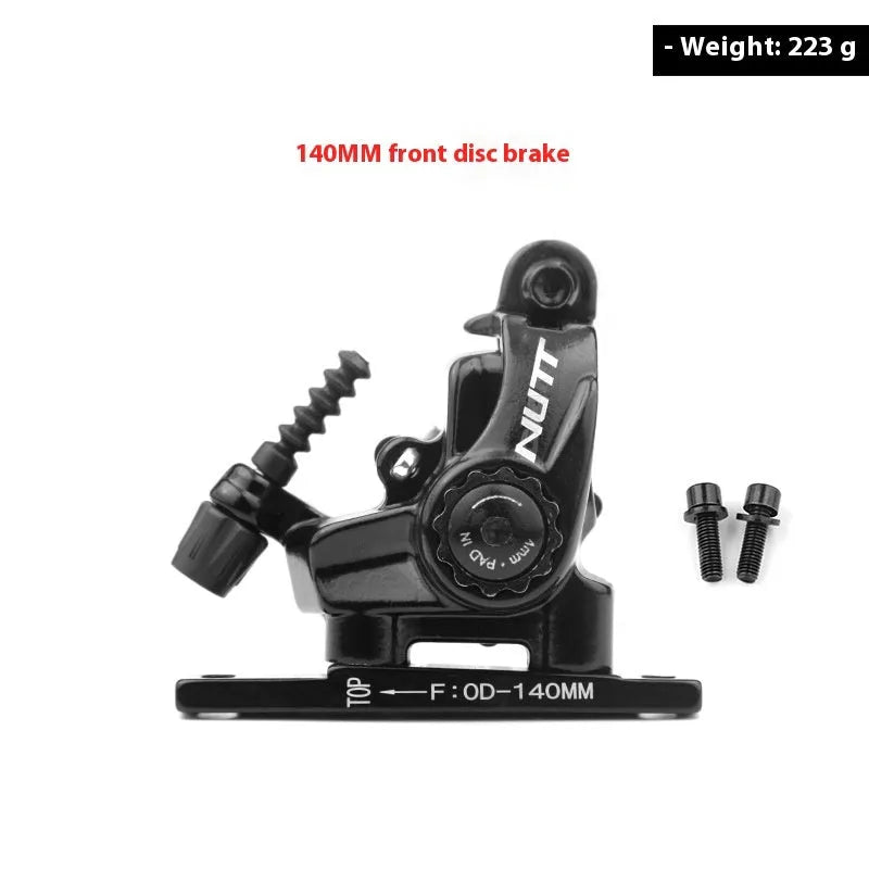 Road bike disc brake flat double-acting pull clip metal device with rotor 140mm or 160mm for cycling