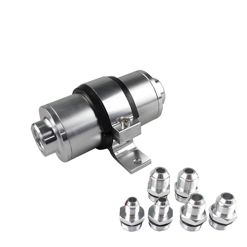 Aluminium petrol filter bracket for high flow filters in multiple colour options