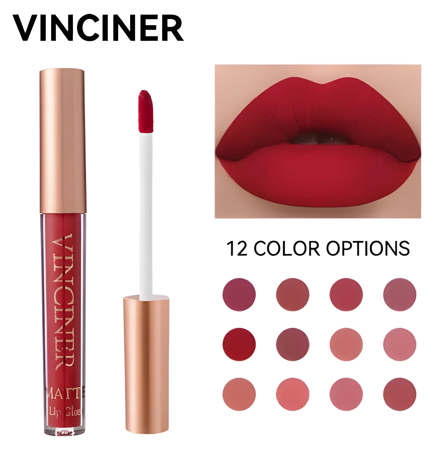 HANDAIYAN cream moisturizing lip gloss lip glaze in twelve shades for hydrated lips