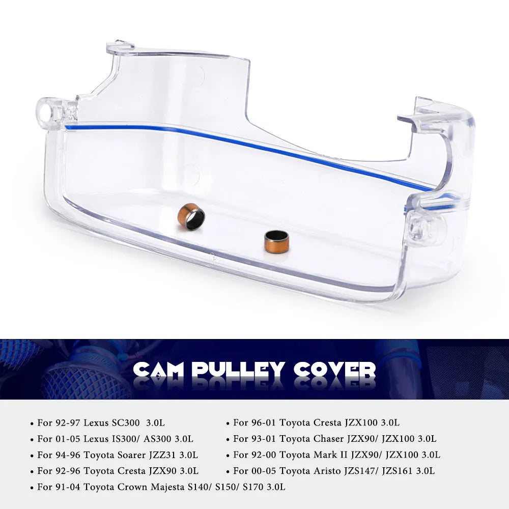 Transparent plastic car gear shift surround cover for Lexus and Toyota models.