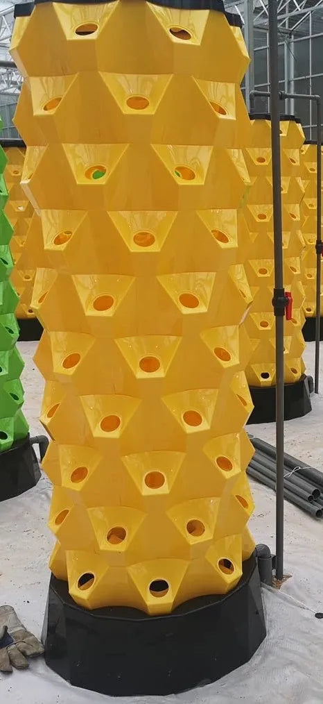 Pineapple Tower plastic soilless cultivation facility vertical planter in green