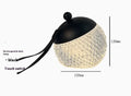 Portable dimmable night lamp in modern minimalist design with touch control
