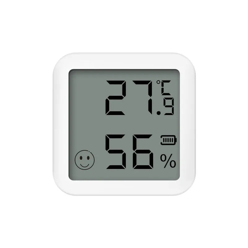 Graffiti Bluetooth temperature moisture meter with LCD display in compact ABS casing