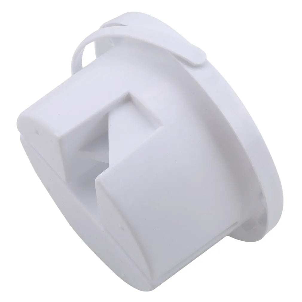 White plastic art brush holder with cake mould design measuring 16.5cm diameter
