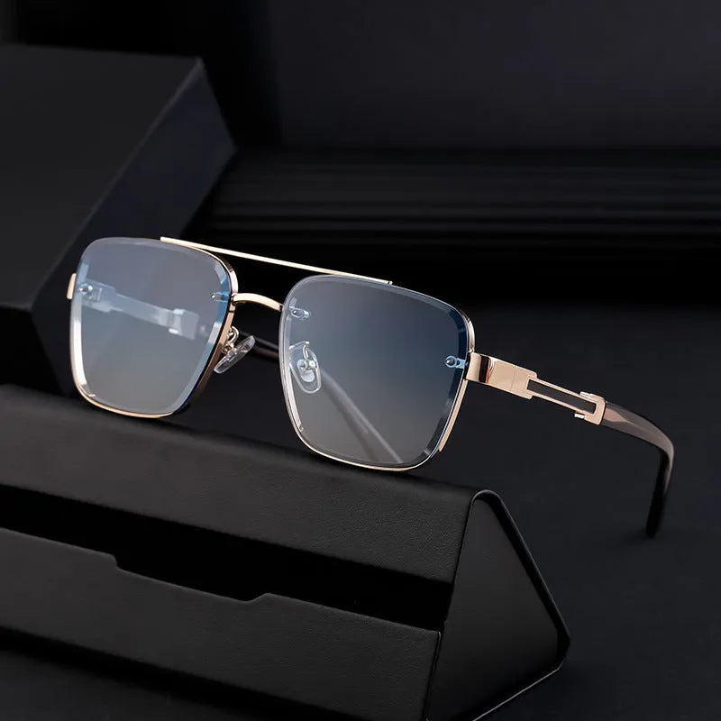Men's vintage sunglasses with UV protection available in seven colour options