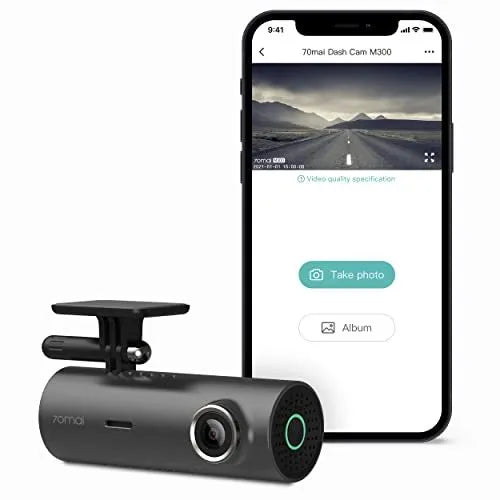 70mai Dash Cam M300 1296P night vision lens 140° wide angle front car dash camera