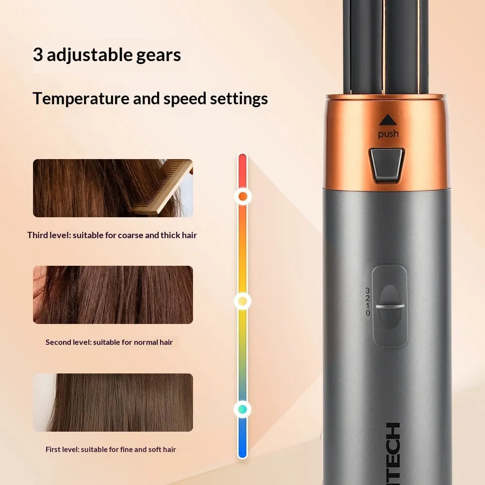 5-in-1 hair styler hot air comb and automatic curling wand 1200W EU plug colour HS-829