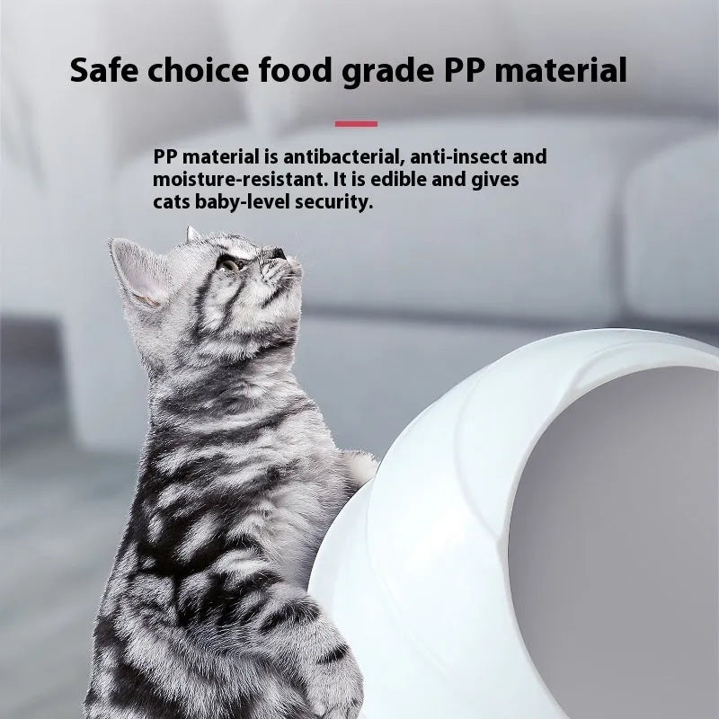 Large Ariston coloured enclosed cat litter tray with deodorising lid and carry handle