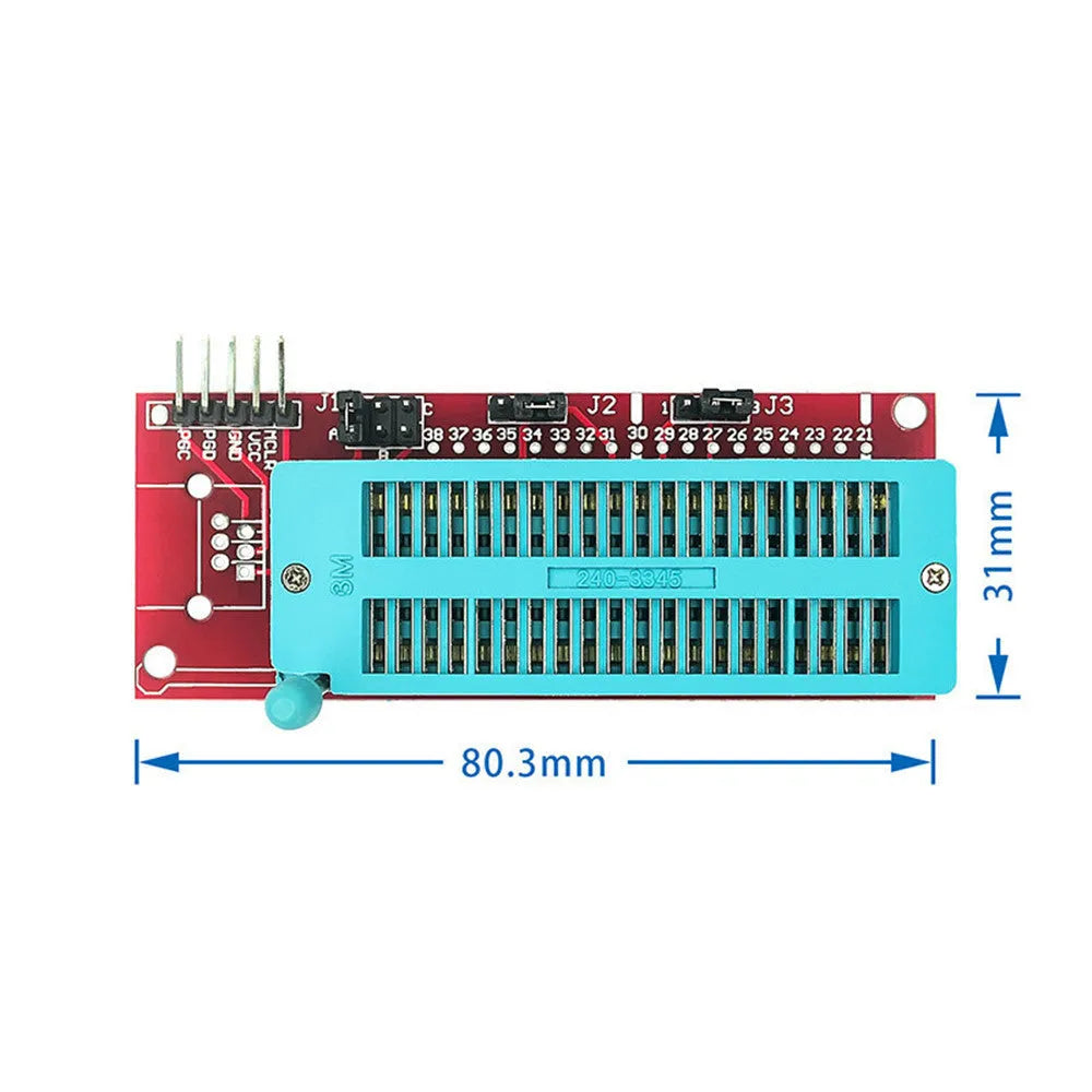 Offline PIC microcontroller programmer burner with ICD2 socket and KIT3 compatibility