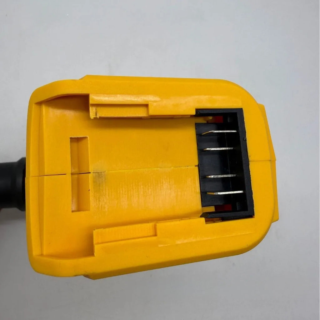 Lithium battery powered handheld air duster and snow blower with bare metal head