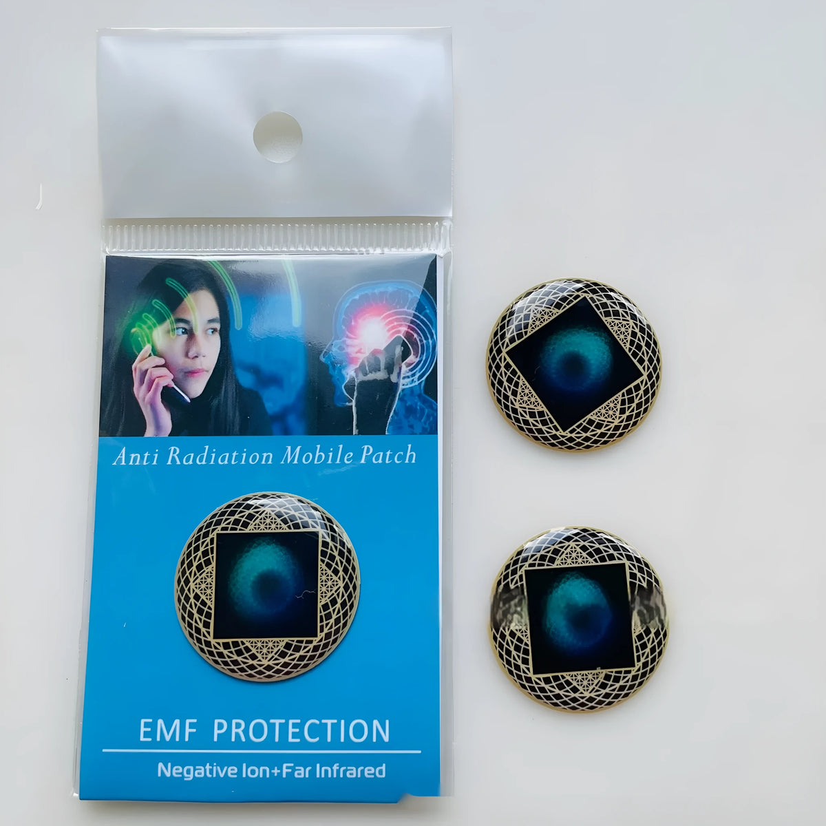 Anion phone sticker THz energy shield 1 pack with 89% radiation elimination figure, default style