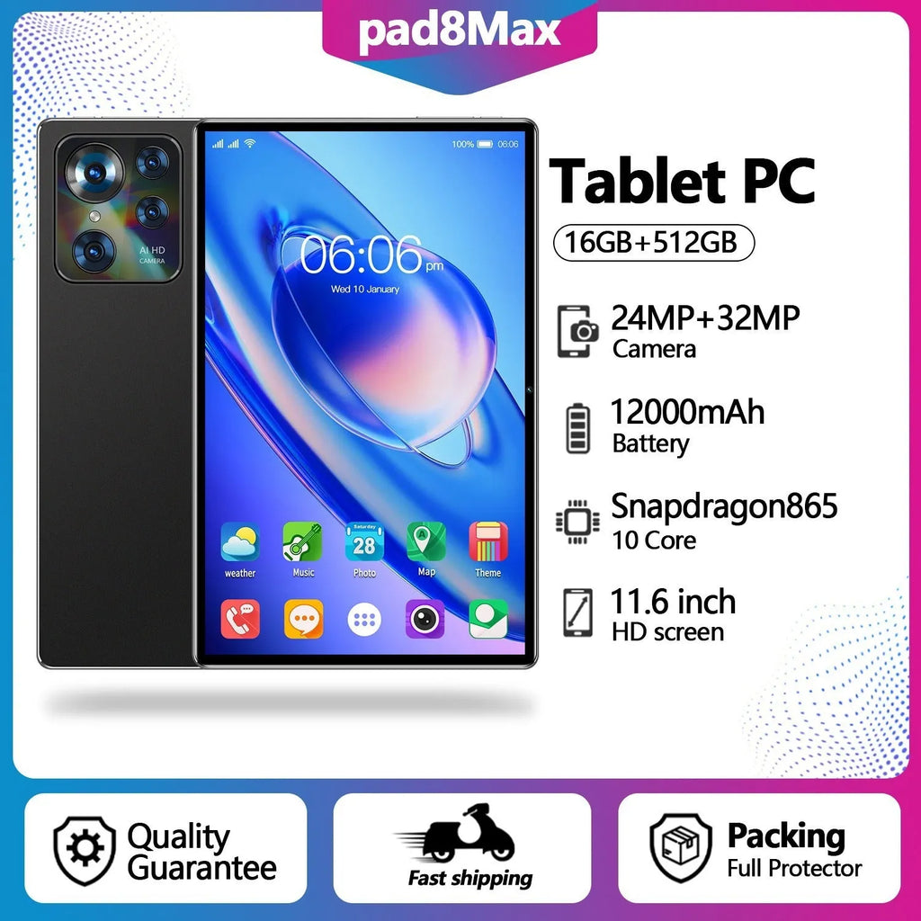 10.1 inch tablet PC Google Edition in black with front camera