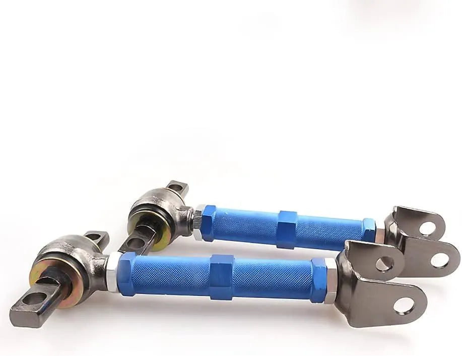 Blue and red aluminium alloy ES bone pull rods for Honda Civic EP3 ES rear wheel recliner modification