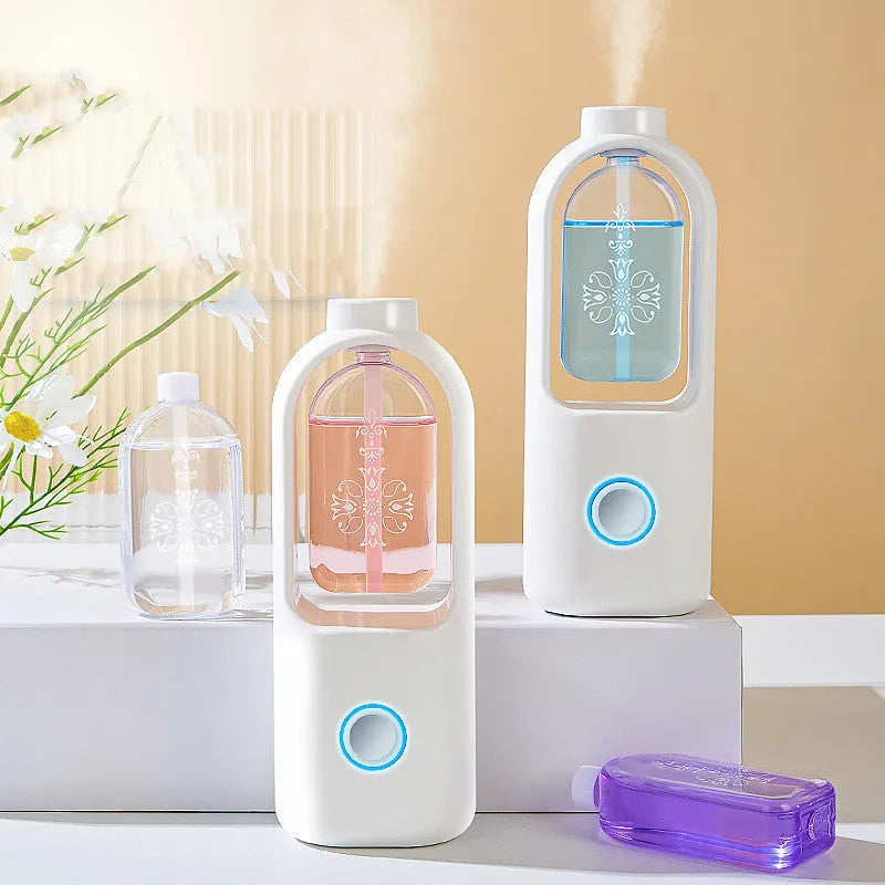 Home aromatherapy machine 45ml USB diffuser in elegant white with wall bracket