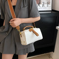 Summer all-matching shoulder messenger bag in PU with slit pocket and hand holding pillow design