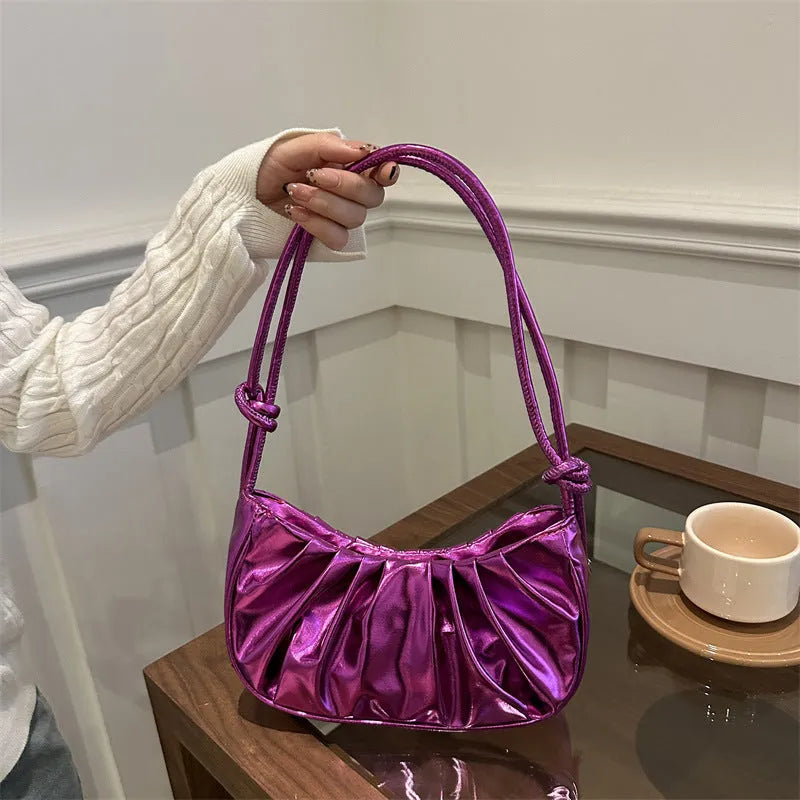 Korean style messenger bag in horizontal square shape with sandwich pocket compartments