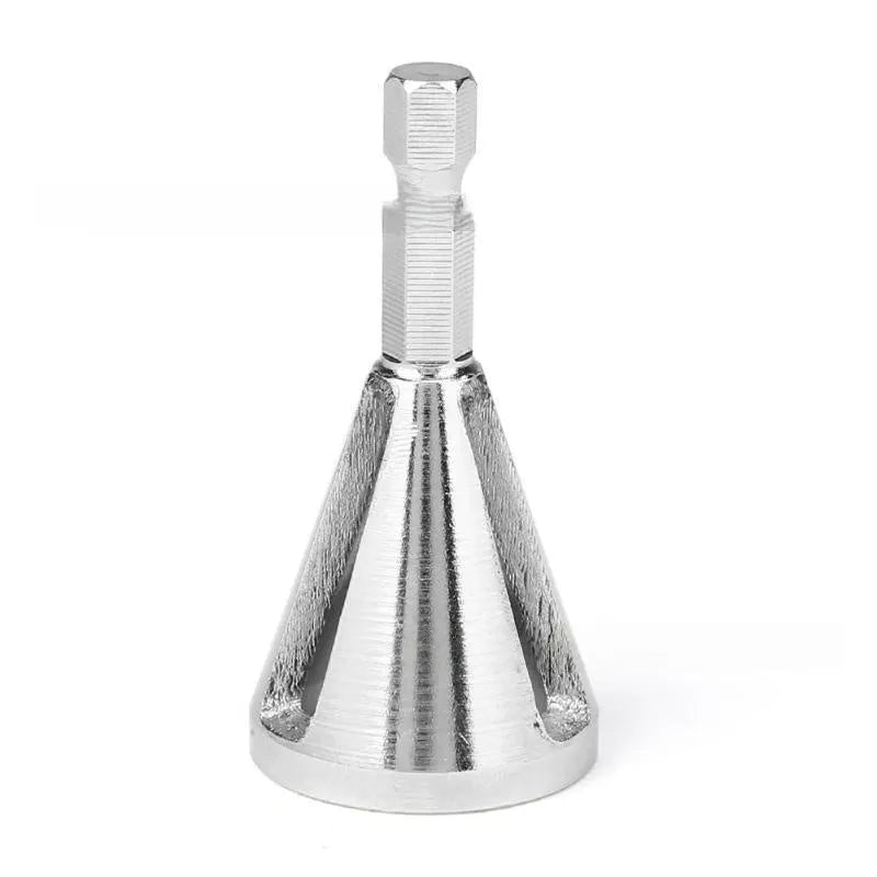High-speed steel hexagonal three-groove deburring drill bit for screw head edging and trimming, black finish