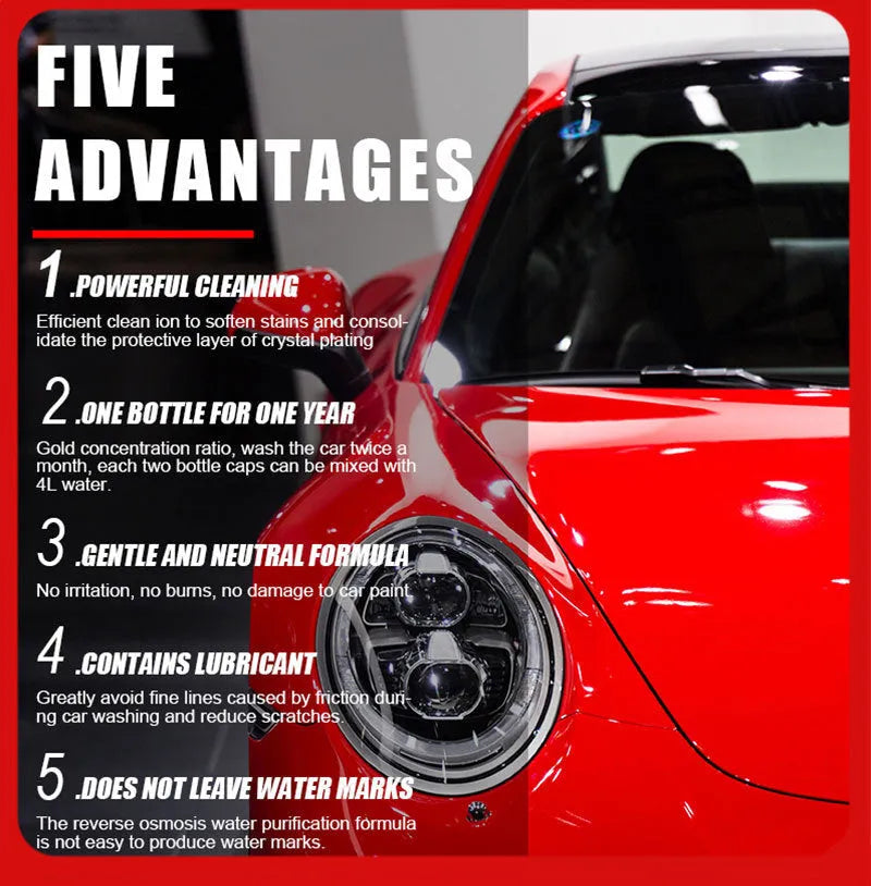 100ml bottle of concentrated high foam car cleaner for vehicle decontamination