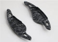 Carbon fibre pattern steering wheel paddle shifter modification accessory for manual transmission vehicles