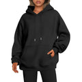 Unisex polyester drop-shoulder hoodie in loose fit, available in multiple colours and sizes S to 5XL