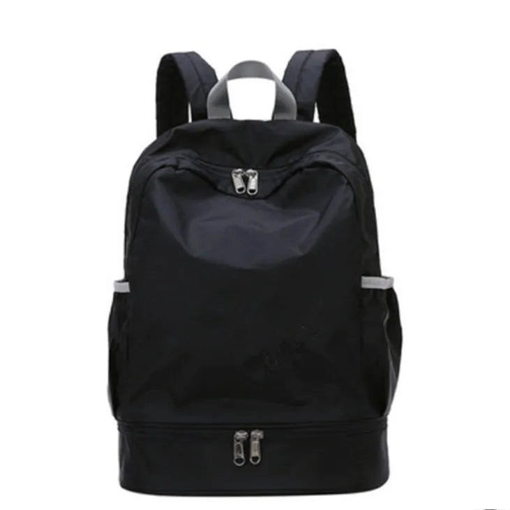 Rhombus wet and dry separation bag in solid colour with waterproof polyester and PU lining