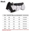 Reflective waterproof dog coat in polar fleece for large dogs in sizes XL to 6XL