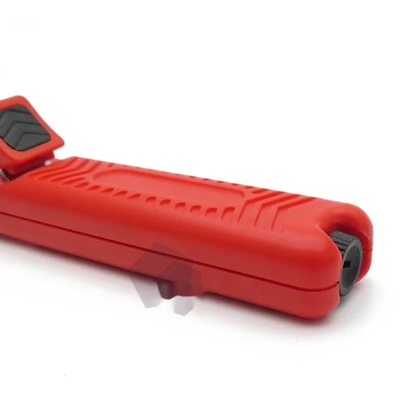Red engineering plastic hook blade wire stripper cable peeler tool 170mm length