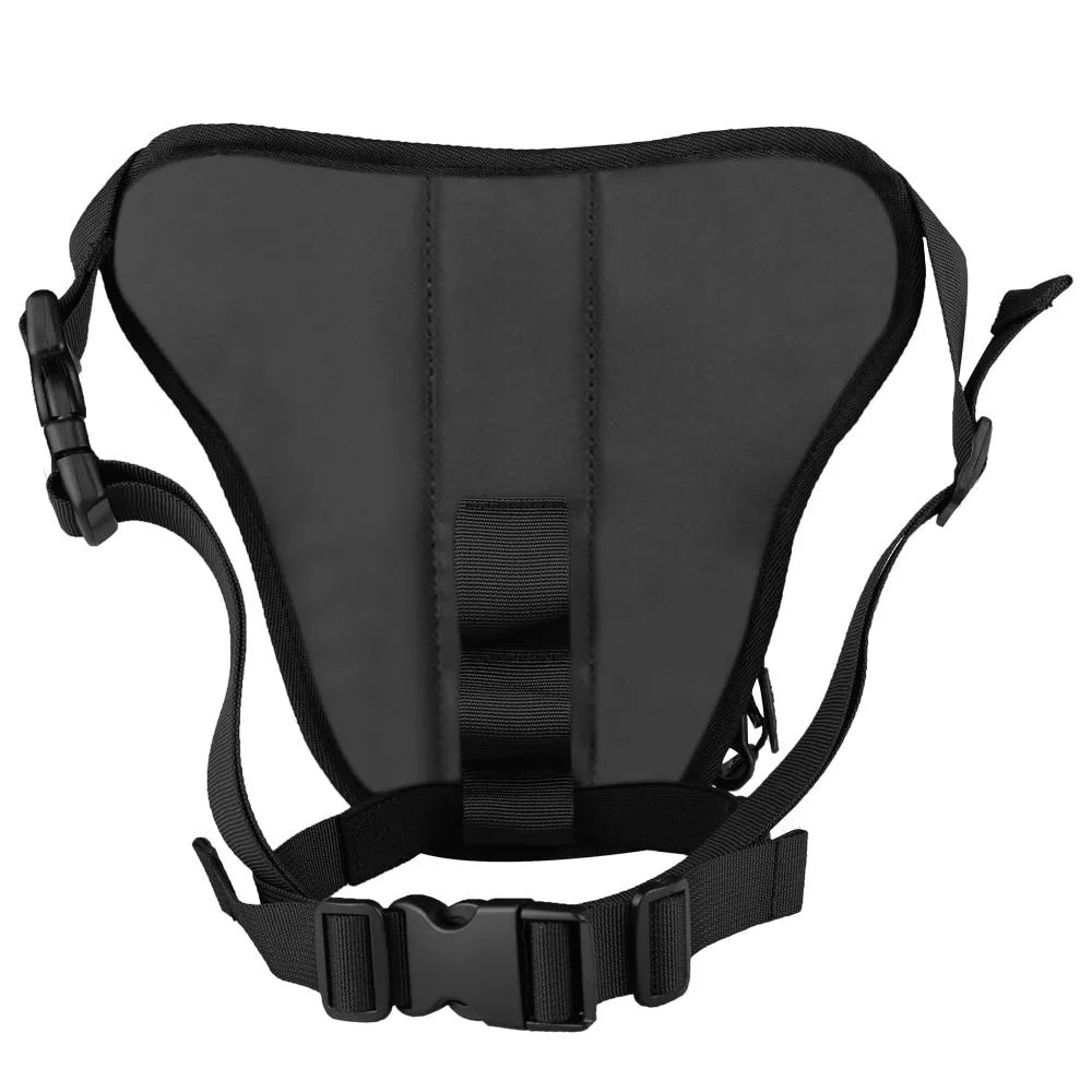 Devil Race Motorcycle Leg Bag 4L black polyester Oxford PC shell thigh pack