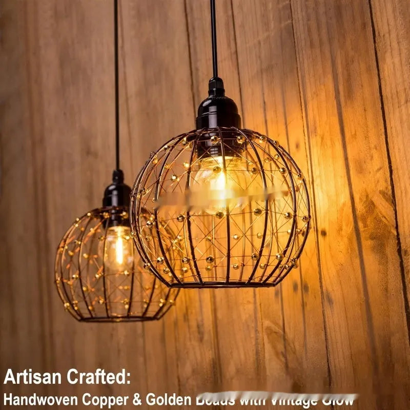 Outdoor waterproof camping LED chandelier with American style design for corridors and balconies